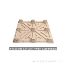 Versatile Compressed Wood Pallet for Forklift and Storage